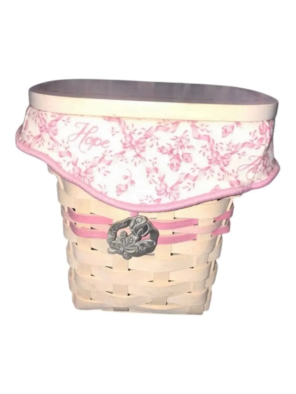 Vintage Longaberger Cancer Basket 2004 Horizon of Hope